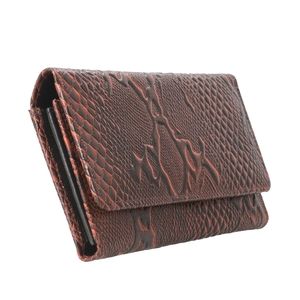 LEATHER RFID WALLET-BROWN